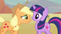 Whoa you're in my space Applejack.