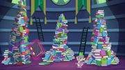 Book being levitated away from Spike S5E22