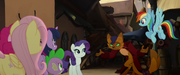 Capper introduces himself to the Mane Six MLPTM