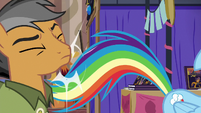 Rainbow whips Quibble with her tail S6E13