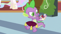 Spike playing with figurines S2E25