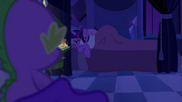 Twilight can't get comfortable in bed EG