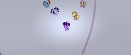 Main five see giant cake falling from the sky MLPTM