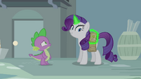 Rarity "and the book, of course" S4E23