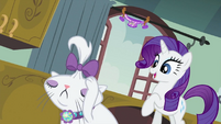 Rarity looking at Opalescence S2E05