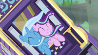 Trixie and Starlight fall over gorge's edge S8E19