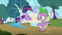 Twilight and Spike Talking to Self S2E3