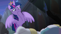 Twilight covering her mouth S4E2