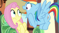 Rainbow Dash gasping with excitement S6E18