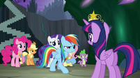 Rainbow Dash objecting S4E02