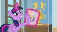 Twilight Sparkle giving an excited grin S9E7