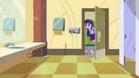 Twilight enters the student restroom EG