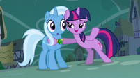 "Oh don't mind me Trixie. I only won...again. Proves that i'm better than you"