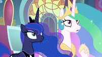 Celestia and Luna hear Rainbow Dash S9E1