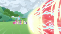 Cozy's magic fires at the Mane Six S9E25