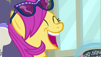 Pursey Pink making a haughty, airy laugh S8E4