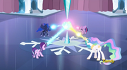 S06E02 Celestia, Luna, Twilight i Starlight naprawiają Serce