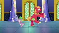 Spike and Big Mac dancing S6E17