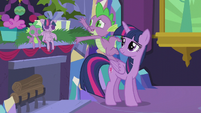 Spike reaching for a present S5E20