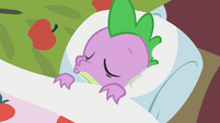 Spike must be a deep sleeper.