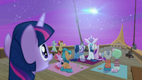Twilight Sparkle sees the Northern Stars pass over S7E22