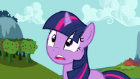 Twilight sees Ponyville about to be covered by a dome S3E05
