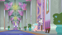 Cozy Glow leaving Neighsay's office S8E26