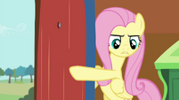 Fluttershy telling the Breezies to leave S4E16