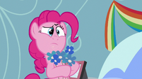 Pinkie Pie's nose tickled by the pollen S7E23