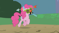 Pinkie Pie in a goofy disguise S1E05