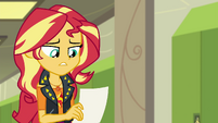 Sunset Shimmer looking disappointed EGFF