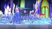 CMC's cutie marks over Mount Aris S8E6