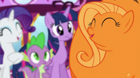 Fluttershy as an orange laughing S5E22