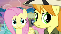 Fluttershy touched by Rainbow's words S4E22