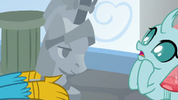 Gallus startles Ocellus with Flash Magnus bust S8E2