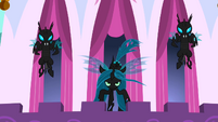 Queen Chrysalis about to fly S2E26