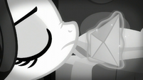 Rarity sniffing an envelope S5E15