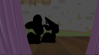 Silhouettes of Apple Bloom and Scootaloo S4E19