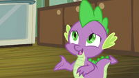 Spike asks about Discord's lawnmower S8E10