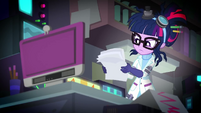 Twilight Sparkle shuffles through papers SS5