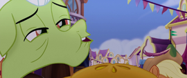Granny Smith blows a feather off her pie MLPTM