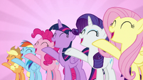 Mane Six sing together "we're not flawless" S7E14