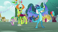 Princess Ember shouting "and it does!" S7E15
