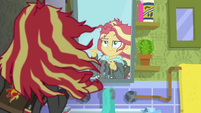 Sunset Shimmer admiring her reflection SS6