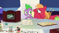 Big Mac whispering to Spike again S6E17