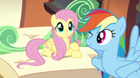 Fluttershy and Rainbow on the train S4E22