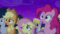 Fluttershy cracks one eye open S6E6