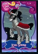 King Sombra trading card front.