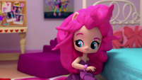 Pinkie Pie looking around her bedroom EGM1