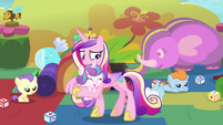 Princess Cadance stops Flurry Heart using magic S7E22